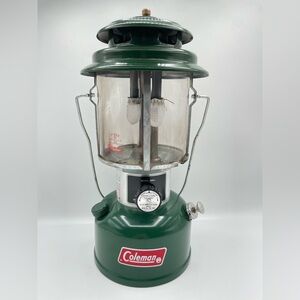 Vintage 1976 Coleman Model 220J Double-Mantle Green Lantern, 14”, EUCondition